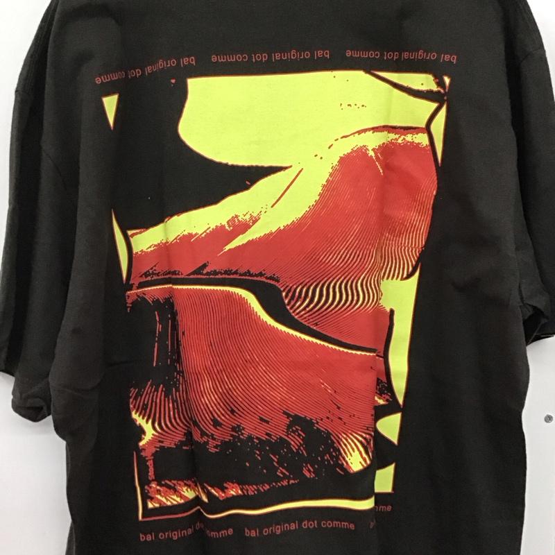 バル BAL Tシャツ 半袖 半袖カットソー プリントTシャツ クルーネックカットソー プリント 黒 / ブラック /  メンズ USED 古着 中古 10141414
