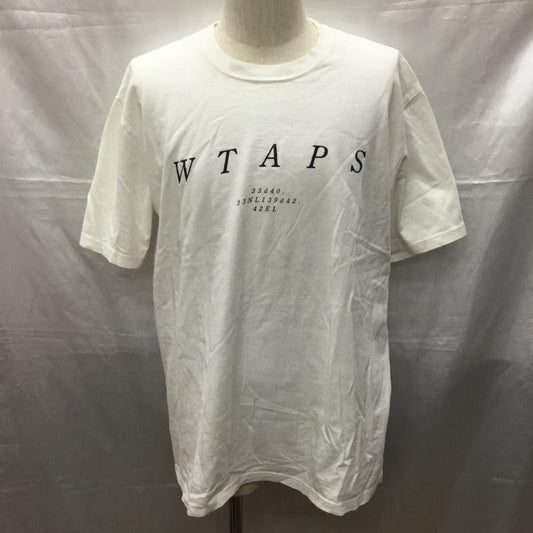 ダブルタップス WTAPS Tシャツ 半袖 半袖カットソー プリントTシャツ クルーネックカットソー 3 ロゴ、文字 白 / ホワイト /  メンズ USED 古着 中古 10114847