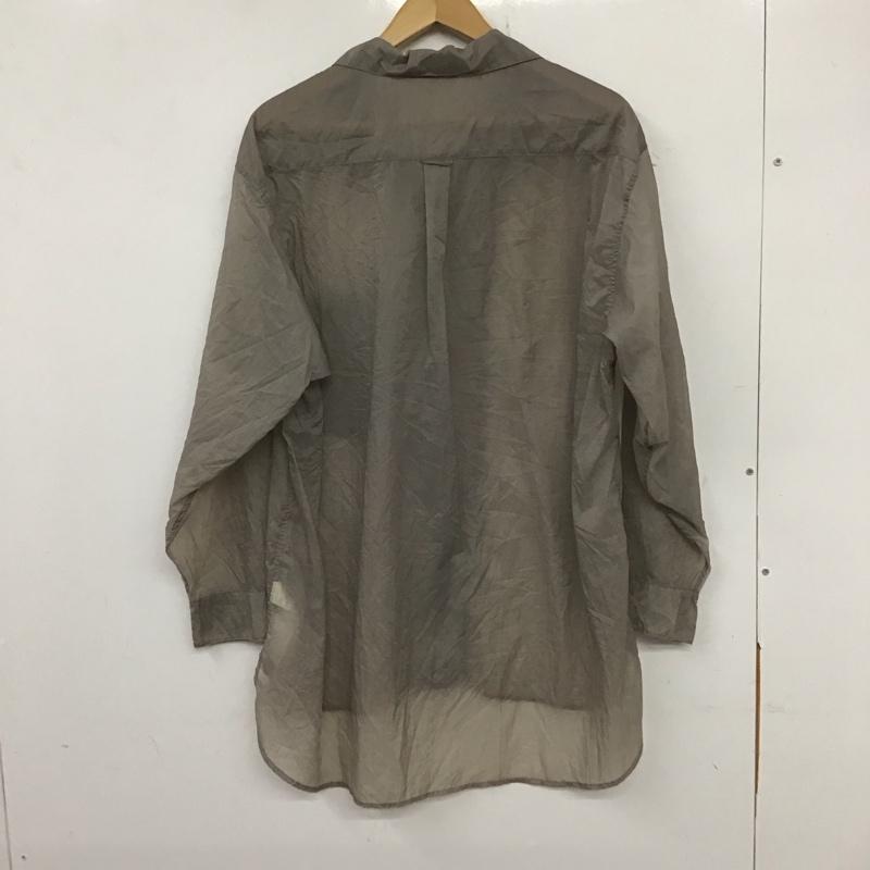 スローバイスライ THROW by SLY シャツ、ブラウス 長袖 030DS030-1810 SHEER TEXUTURE SH FREE 無地 灰 / グレー /  レディース USED 古着 中古 10136850