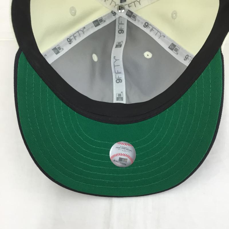 ニューエラ NEW ERA 帽子 キャップ ニューヨークヤンキース ロゴ、文字 アイボリー / アイボリー / X 紺 / ネイビー /  メンズ USED 古着 中古 10129684