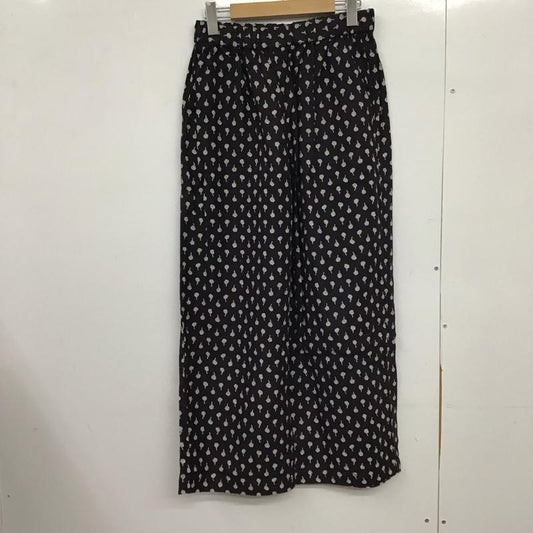 スタディオクリップ studio CLIP パンツ スラックス FREE 総柄 黒 / ブラック /  レディース USED 古着 中古 10150580