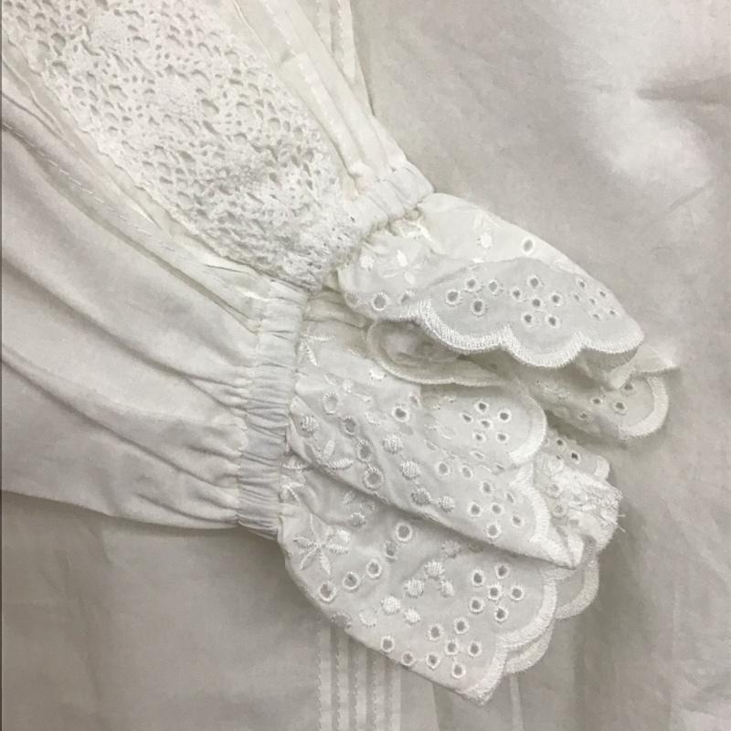 ローリーズファーム LOWRYS FARM シャツ、ブラウス 長袖 5 無地 白 / ホワイト /  ガールズ USED 古着 中古 10131683