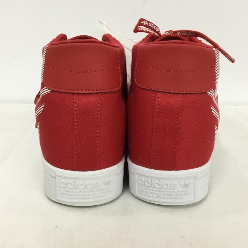 アディダス adidas スニーカー スニーカー BC0413 COURTVANTAGE HEEL TREFOIL 22.5cm 22.5cm ロゴ、文字 赤 / レッド / X 白 / ホワイト /  レディース USED 古着 中古 10149453