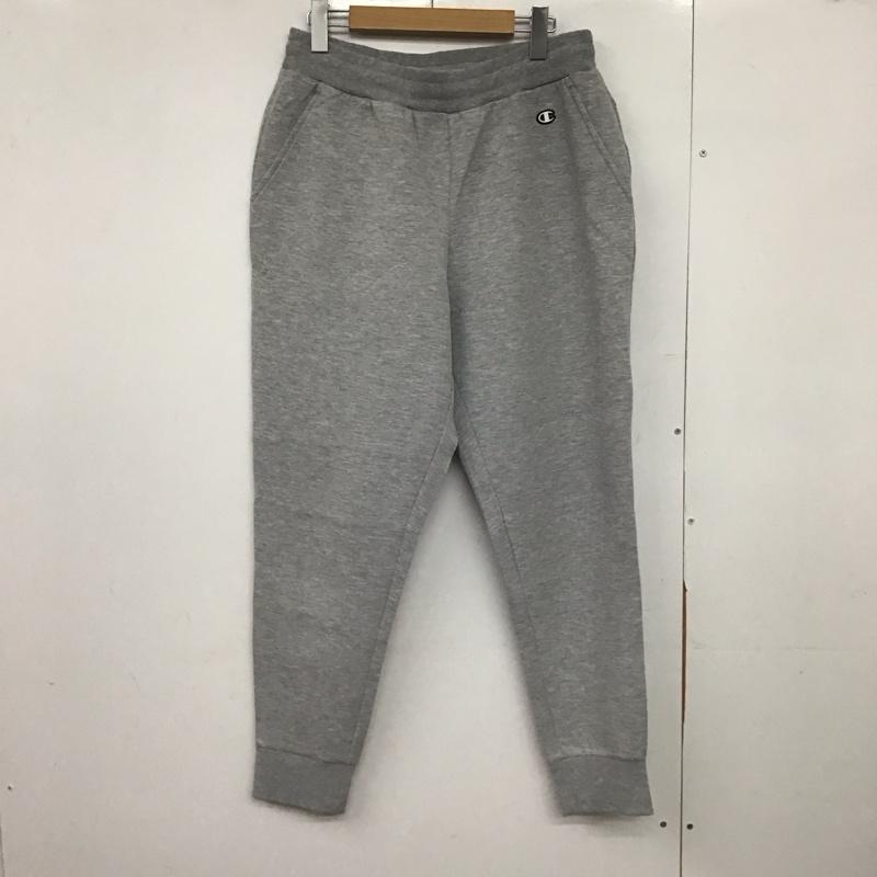 チャンピオン Champion パンツ ワークパンツ、ペインターパンツ c3-as201 スウェットパンツ ワイドパンツ L ロゴ、文字 灰 / グレー /  メンズ USED 古着 中古 10147259