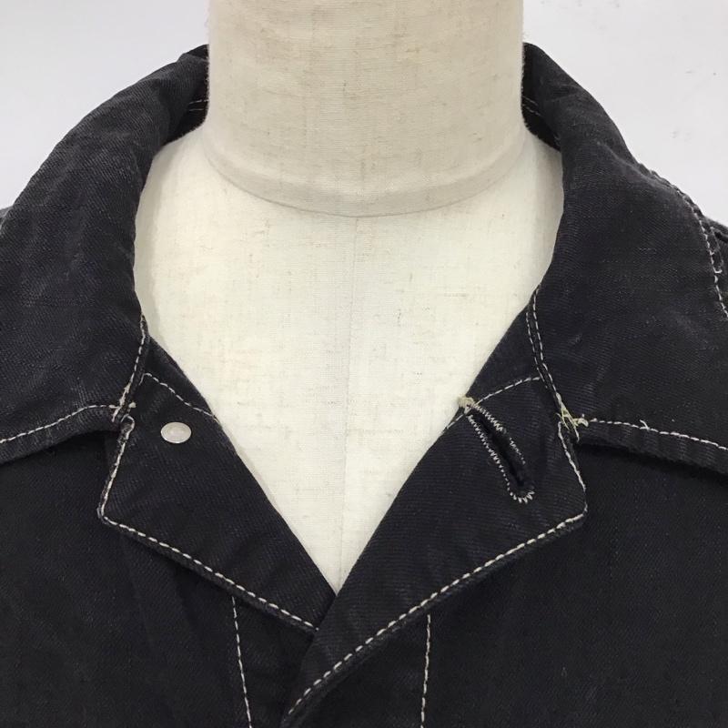 古着 USED ジャケット、上着 ジャケット、ブレザー コットン ステッチ AFFLICTION XXL ロゴ、文字 黒 / ブラック /  メンズ USED 古着 中古 10117964