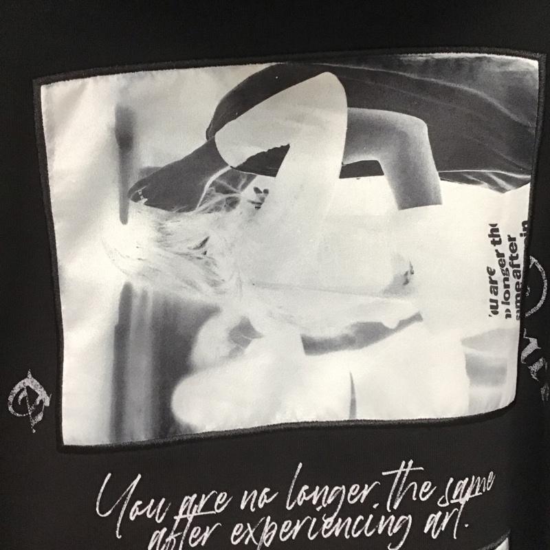 アグッドバッドインフルエンス A GOOD BAD INFLUENCE パーカー 長袖 ジップアップパーカー 長袖パーカー カジュアルジャケット XL ロゴ、文字 黒 / ブラック /  メンズ USED 古着 中古 10149161