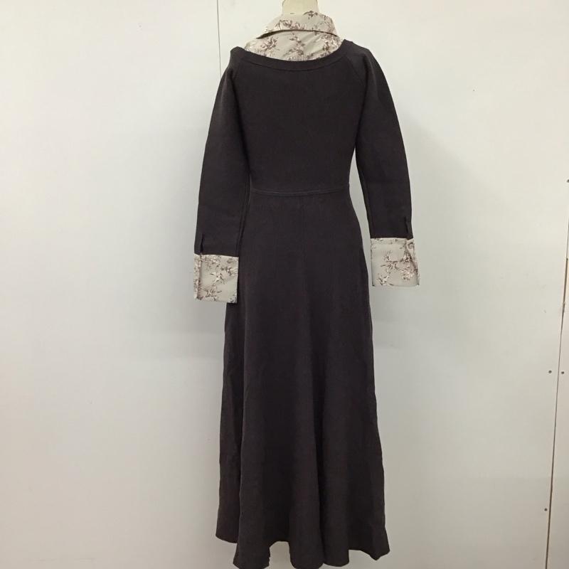マーキュリーデュオ MERCURYDUO ワンピース ロングスカート 002350301201-01 シャツレイヤードフレアニットワンピース M  チャコールグレー / チャコールグレー /  レディース USED 古着 中古 10120598