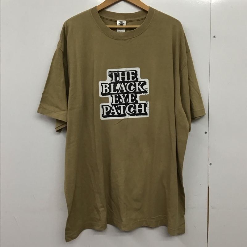 ブラックアイパッチ Black eye patch Tシャツ 半袖 半袖カットソー プリントTシャツ クルーネックカットソー XL プリント ベージュ / ベージュ /  メンズ USED 古着 中古 10150133