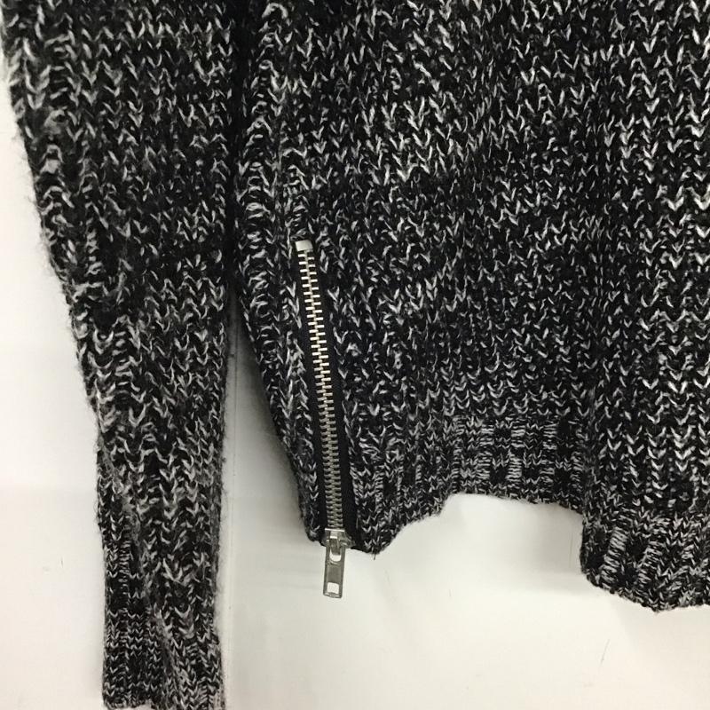 ジーナシス JEANASIS ニット、セーター 長袖 JS261660MC サイドファスナー FREE 無地 黒 / ブラック /  レディース USED 古着 中古 10119362