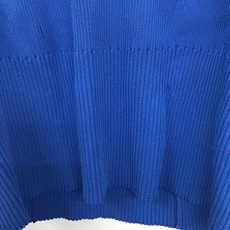 オペークドットクリップ OPAQUE.CLIP ニット、セーター 長袖 M 無地 青 / ブルー /  レディース USED 古着 中古 10140414