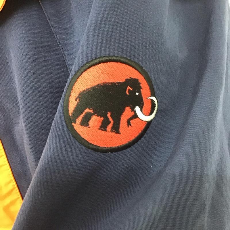 マムート Mammut ジャケット、上着 ジャンパー、ブルゾン ジップアップジャケット ジャンパー アウター アウトドア M ロゴ、文字 橙 / オレンジ / X 紺 / ネイビー /  メンズ USED 古着 中古 10110201