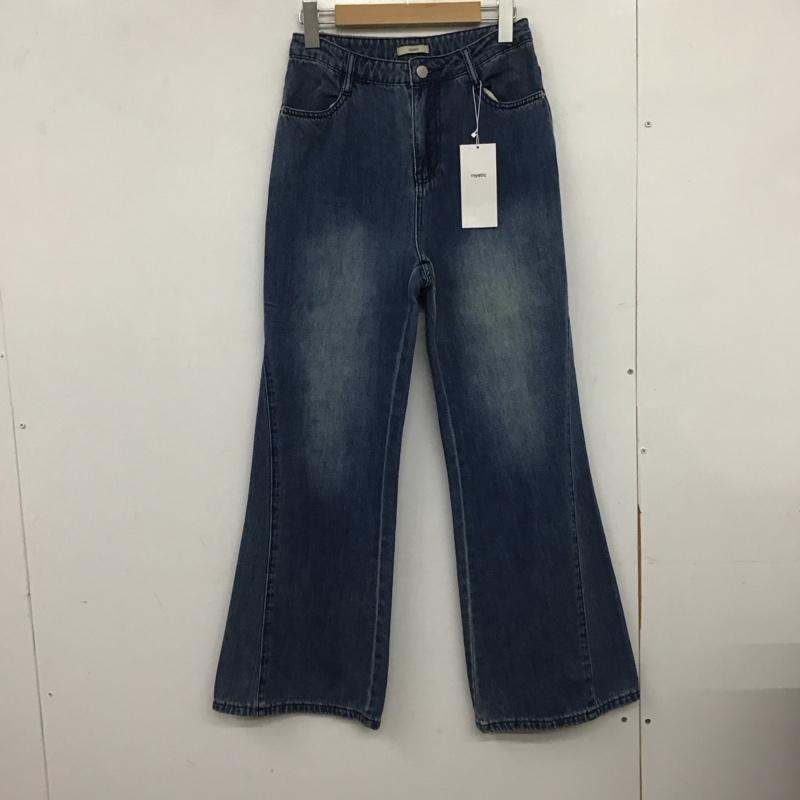ミスティック mystic パンツ デニム、ジーンズ 1 無地 青 / ブルー /  レディース USED 古着 中古 10148732