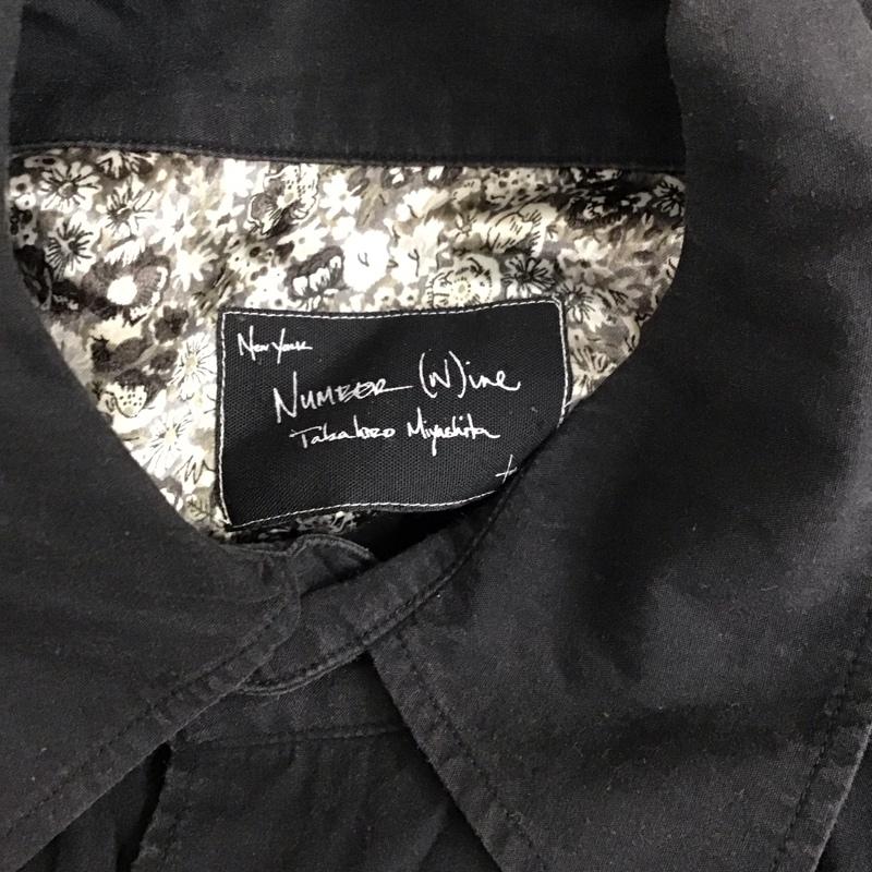 ナンバーナイン NUMBER (N)INE シャツ、ブラウス 長袖 裏地リバティー 宮下貴裕 2 無地 黒 / ブラック /  メンズ USED 古着 中古 10114743