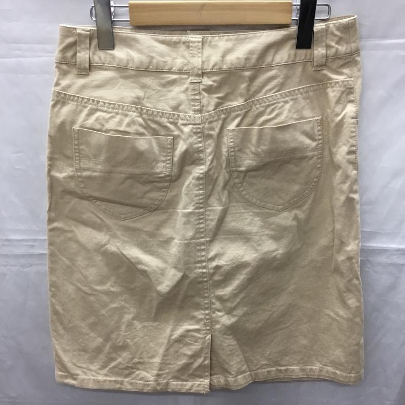 グリーンレーベルリラクシング green label relaxing スカート ミニスカート タイトスカート ミニスカート カジュアルスカート 38 無地 ベージュ / ベージュ /  レディース USED 古着 中古 10114296