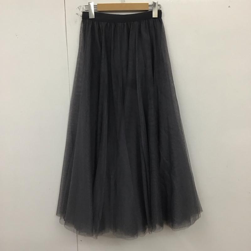 フィフス fifth スカート ロングスカート チュールスカート 無地 灰 / グレー /  レディース USED 古着 中古 10129267