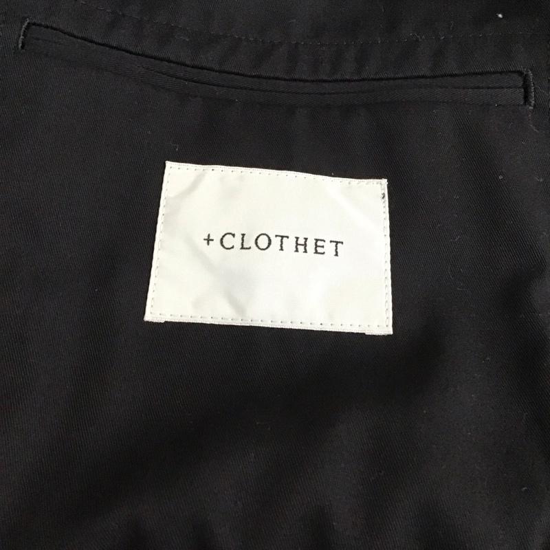 クロスクローゼット ＋CLOTHET ジャケット、上着 ジャケット、ブレザー clg-40027 More Than Cotton Tailored Jacket 1 無地 黒 / ブラック /  メンズ USED 古着 中古 10112010