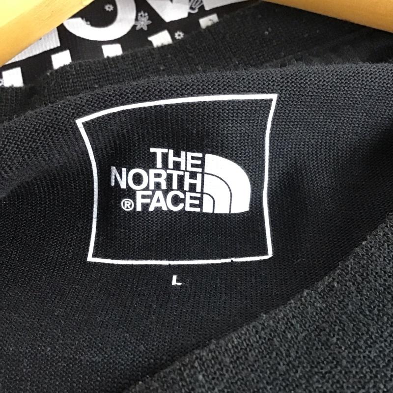 ザノースフェイス THE NORTH FACE Tシャツ 半袖 nt32108 バンダナスクエアロゴ プリントTシャツ L ロゴ、文字 黒 / ブラック /  メンズ USED 古着 中古 10132305