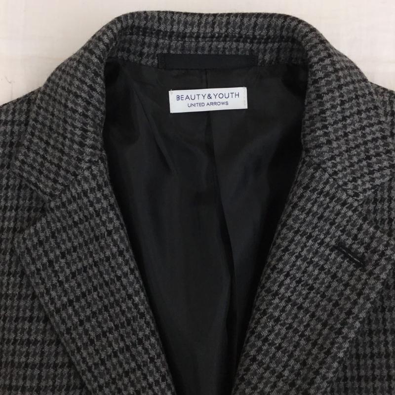 エイチビューティー＆ユースユナイテッドアローズ H BEAUTY&YOUTH UNITED ARROWS コート コート一般 1225-199-8223 M チェック 黒 / ブラック / X 灰 / グレー /  メンズ USED 古着 中古 10141084