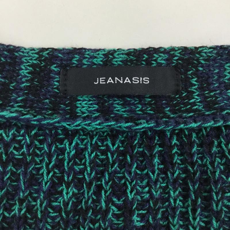 ジーナシス JEANASIS カーディガン 長袖 JS063931MW Vネック FREE 無地 緑 / グリーン /  レディース USED 古着 中古 10112898