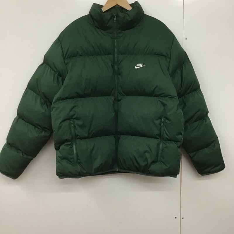 ナイキ NIKE ジャケット、上着 ジャンパー、ブルゾン fb7369-323 クラブジャケット ダウンジャケット アウター 5号 ロゴ、文字 緑 / グリーン /  メンズ USED 古着 中古 10146657