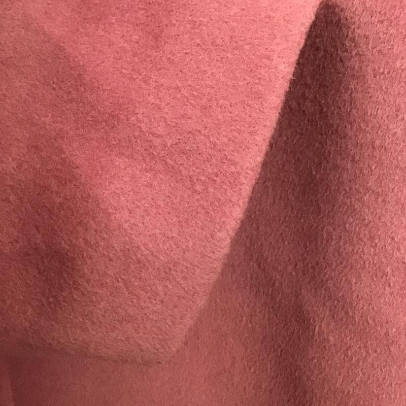 ジーナシス JEANASIS コート コート一般 js071070ad ショートビーバーノーカラーコート FREE 無地 桃 / ピンク /  レディース USED 古着 中古 10145409