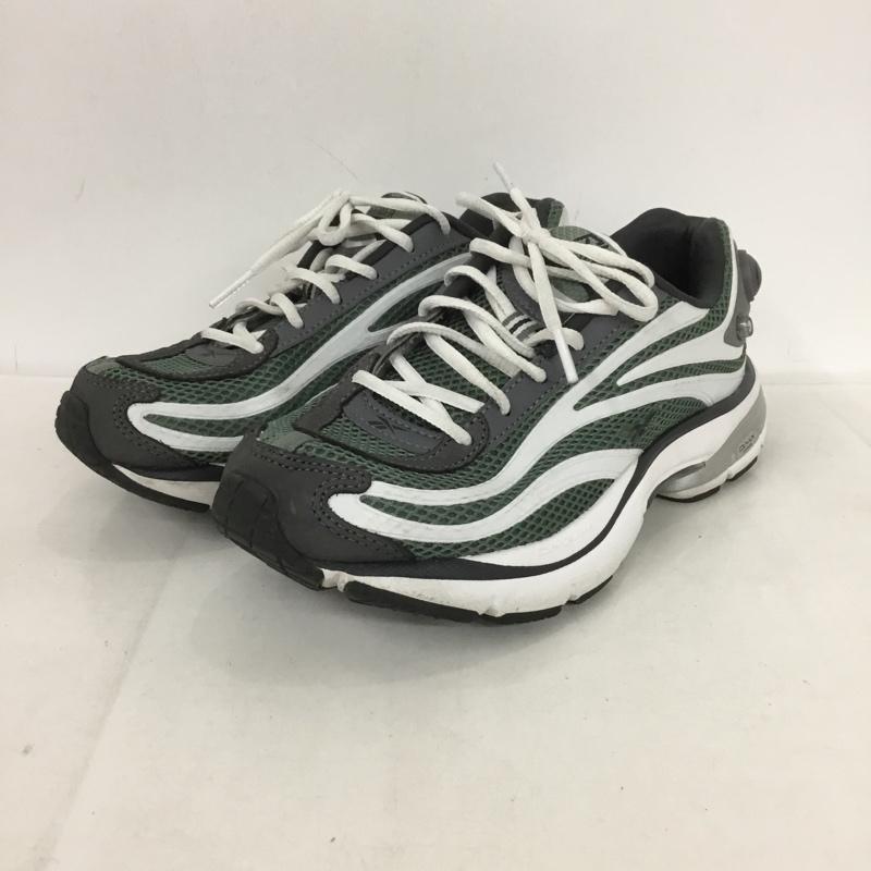 リーボック Reebok スニーカー スニーカー 100074441 PREMIER PUMP PARIS TRAINER 23.5cm 23.5cm ロゴ、文字 白 / ホワイト / X 緑 / グリーン / X 灰 / グレー /  レディース USED 古着 中古 10133608