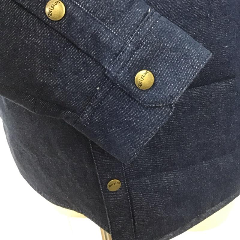ブリクストン BRIXTON ジャケット、上着 ジャケット、ブレザー デニムジャケット カラージャケット 長袖ジャケット ブルゾン S 無地 インディゴ / インディゴ /  メンズ USED 古着 中古 10108662