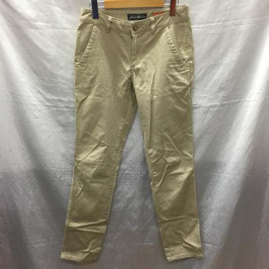 エディーバウアー Eddie Bauer パンツ チノパン チノパン カジュアルパンツ スリムパンツ 無地 ベージュ / ベージュ /  レディース USED 古着 中古 10122509