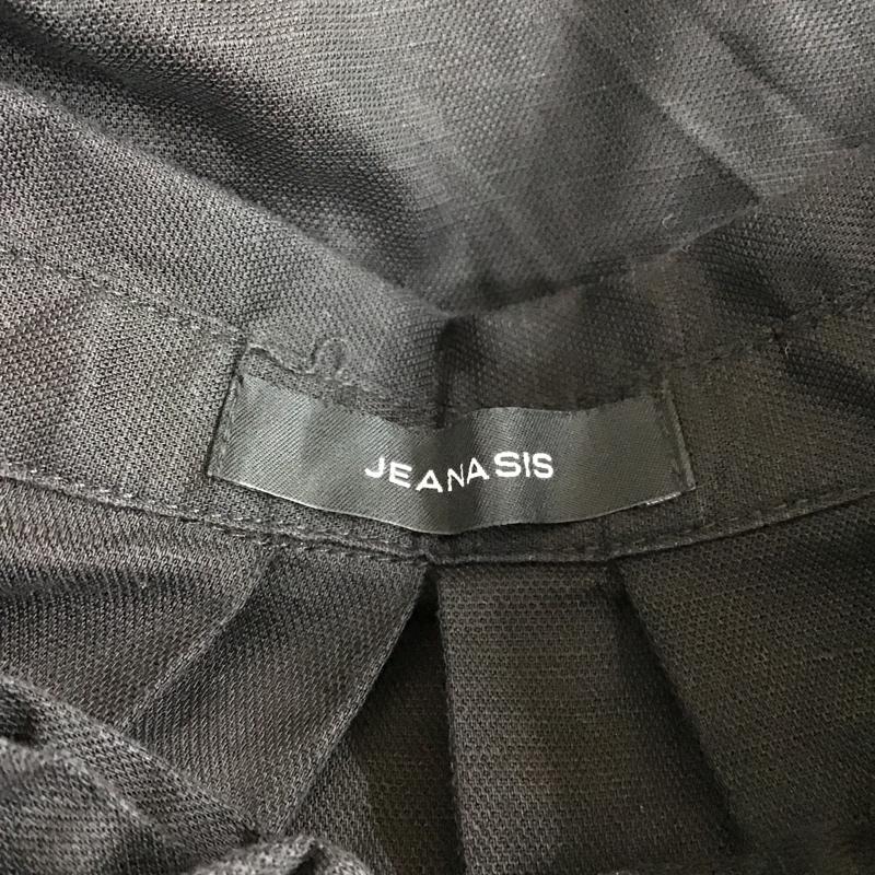 ジーナシス JEANASIS シャツ、ブラウス 七分袖 js063759cf 七分丈シャツ ブラウス カジュアルシャツ FREE 無地 黒 / ブラック /  レディース USED 古着 中古 10105866