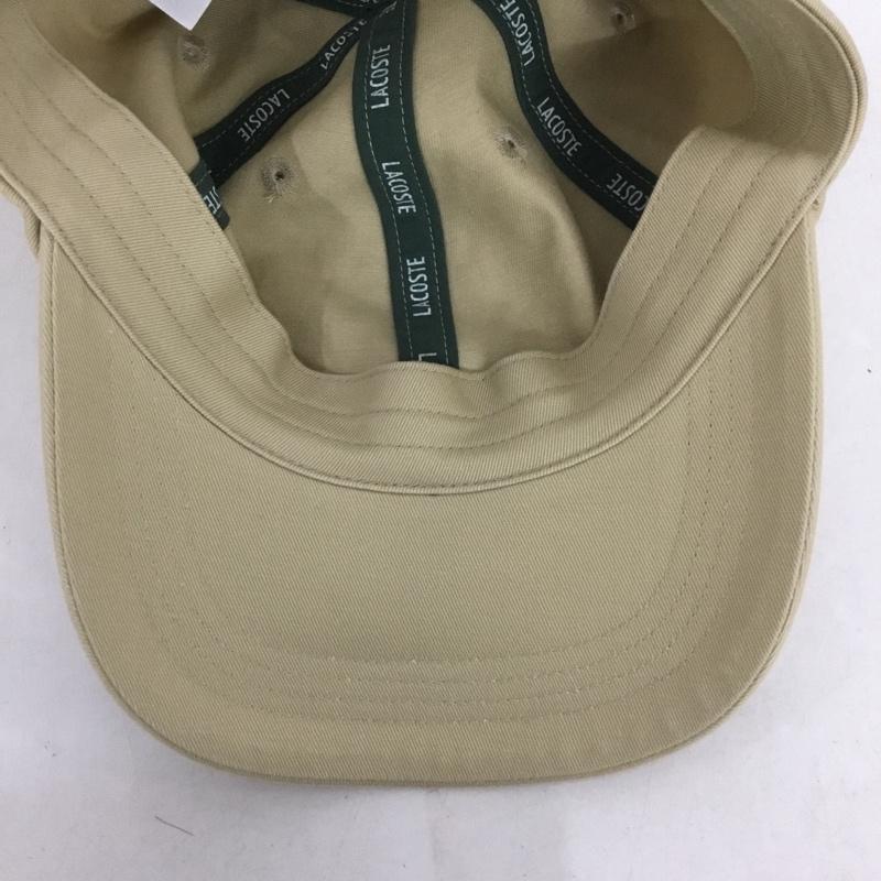 ラコステ LACOSTE 帽子 キャップ L1229-22000 コットン ワニ ワンポイント ベージュ / ベージュ /  メンズ USED 古着 中古 10141071