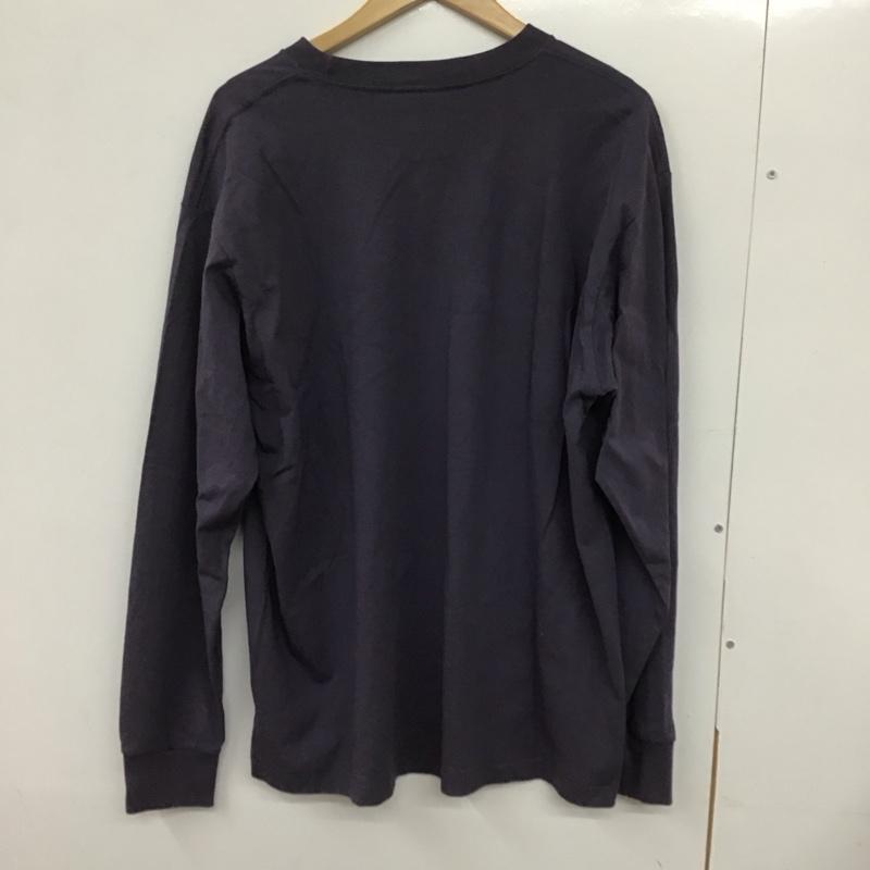 アベイシングエイプ A BATHING APE カットソー 長袖 長袖カットソー 無地カットソー クルーネック M ロゴ、文字 紫 / パープル /  メンズ USED 古着 中古 10132083