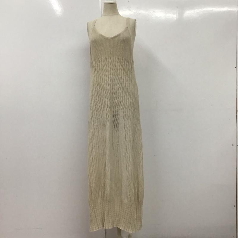 アルシーヴ archives ワンピース ロングスカート ノースリーブワンピース ロングワンピース フレアワンピース M 総柄 ベージュ / ベージュ /  レディース USED 古着 中古 10113269