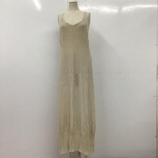 アルシーヴ archives ワンピース ロングスカート ノースリーブワンピース ロングワンピース フレアワンピース M 総柄 ベージュ / ベージュ /  レディース USED 古着 中古 10113269