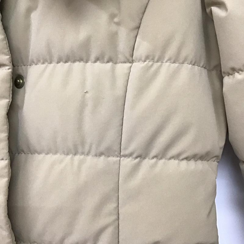 シップス SHIPS コート ダウンコート 314-15-0117 ビッグカラー ストレッチダウン フェザー 36 無地 ベージュ / ベージュ /  レディース USED 古着 中古 10143845