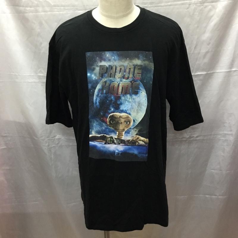 ミルクボーイ MILKBOY Tシャツ 半袖 E.T. RIDEMONSTER プリント 黒 / ブラック /  メンズ USED 古着 中古 10111910