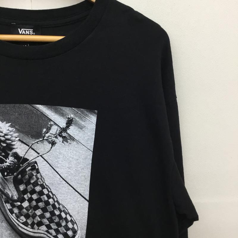 バンズ VANS Tシャツ 長袖 VANS M PHOTO PRINT L TEE M プリント 黒 / ブラック /  メンズ USED 古着 中古 10127548