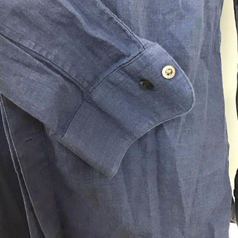 ブラックレーベルクレストブリッジ BLACK LABEL CRESTBRIDGE シャツ、ブラウス 長袖 長袖シャツ 無地シャツ カラーシャツ 無地 紺 / ネイビー /  メンズ USED 古着 中古 10127333