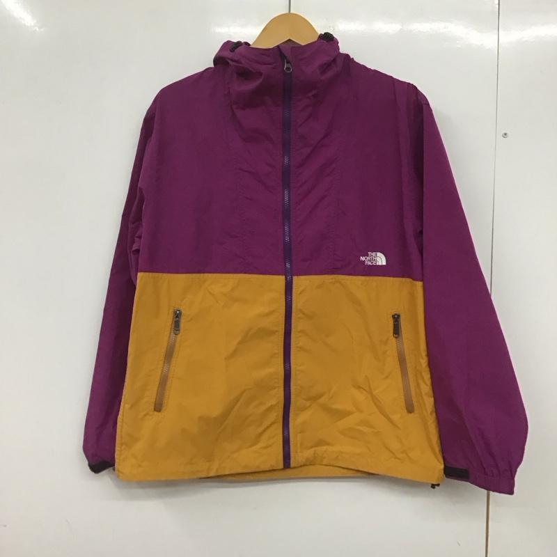 ザノースフェイス THE NORTH FACE ジャケット、上着 ジャンパー、ブルゾン np71830 COMPACTJACKET ジップアップジャケット アウター M ロゴ、文字 紫 / パープル / X 黄 / イエロー /  メンズ USED 古着 中古 10145012