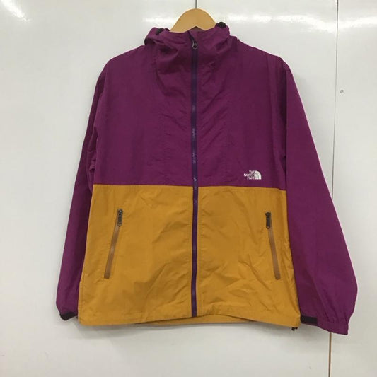 ザノースフェイス THE NORTH FACE ジャケット、上着 ジャンパー、ブルゾン np71830 COMPACTJACKET ジップアップジャケット アウター M ロゴ、文字 紫 / パープル / X 黄 / イエロー /  メンズ USED 古着 中古 10145012