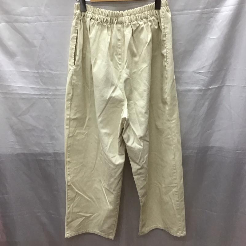 サマンサモスモス Samansa Mos2 パンツ ワークパンツ、ペインターパンツ 1406305-21-11 ツイルウエストタブストレートパンツ ワイドパンツ FREE 無地 アイボリー / アイボリー /  レディース USED 古着 中古 10116567