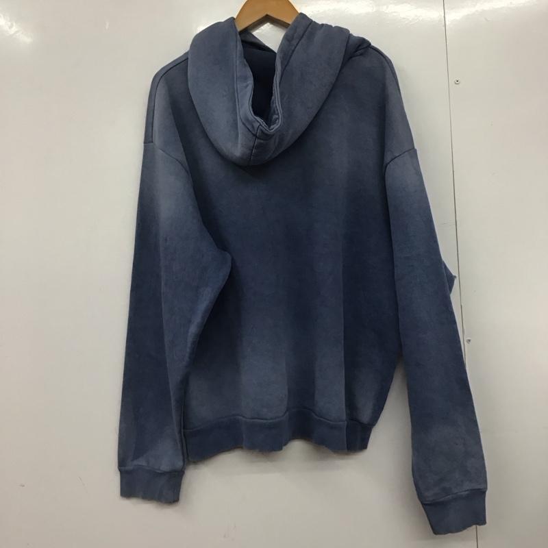 ザラ ZARA パーカー 長袖 長袖パーカー プルオーバーパーカー スウェット L 無地 水色 / ライトブルー /  メンズ USED 古着 中古 10145653