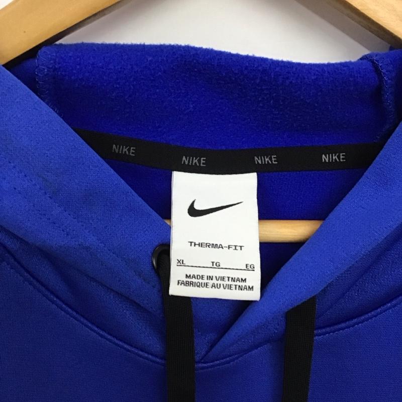 ナイキ NIKE パーカー 長袖 dq5402-480 スウェットパーカー XL ロゴ、文字 青 / ブルー /  メンズ USED 古着 中古 10150754