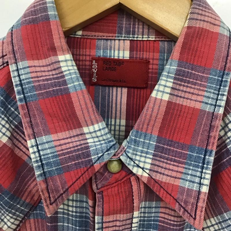 リーバイス Levi s シャツ、ブラウス 長袖 長袖シャツ チェックシャツ カラーシャツ L チェック マルチカラー / マルチカラー /  メンズ USED 古着 中古 10130754
