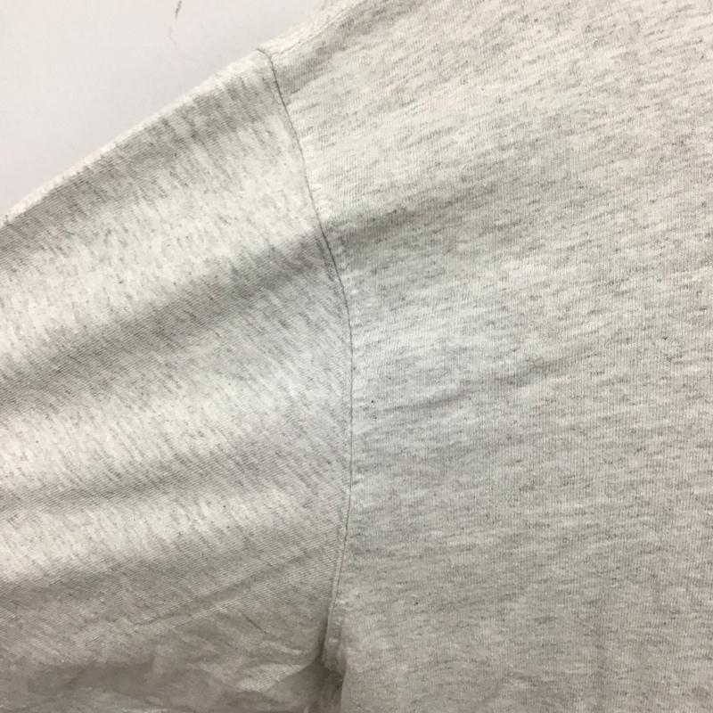 カーハート Carhartt カットソー 半袖 半袖カットソー プリントTシャツ ヘンリーネックカットソー XL ロゴ、文字 灰 / グレー /  メンズ USED 古着 中古 10119932