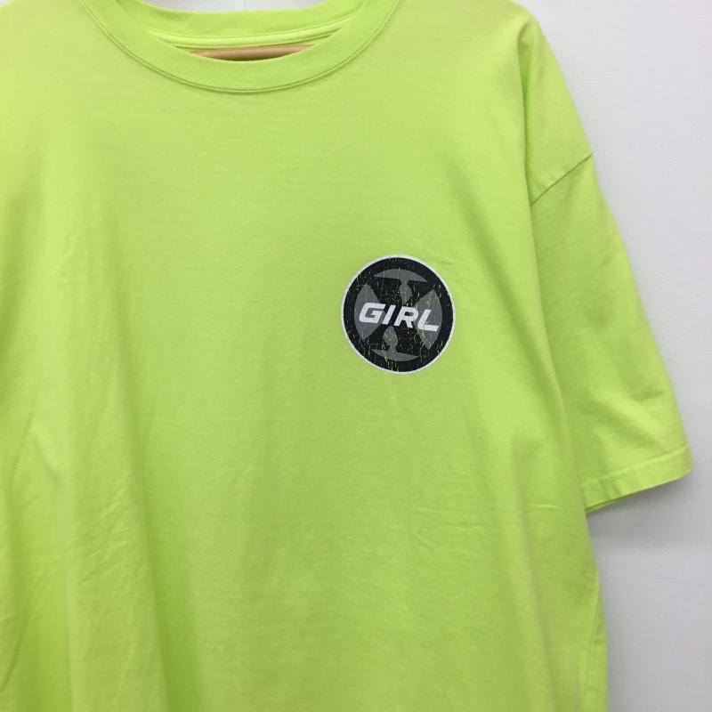 エックスガール X-girl Tシャツ 半袖 105202011040 XL ロゴ、文字 黄緑 / イエローグリーン /  レディース USED 古着 中古 10133776