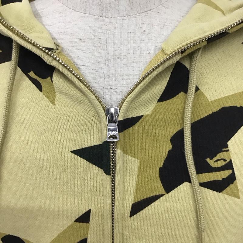 アベイシングエイプ A BATHING APE パーカー 長袖 1930-115-008 STAR CAMO フルジップ 裏起毛 XL 総柄 ベージュ / ベージュ /  メンズ USED 古着 中古 10107427