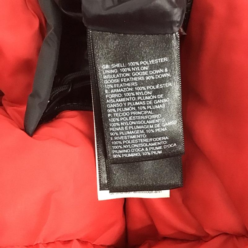 ザノースフェイス THE NORTH FACE ジャケット、上着 ジャンパー、ブルゾン nf0a2zwe NUPTSEJACKET ダウンジャケット アウター M ロゴ、文字 黒 / ブラック / X 赤 / レッド /  メンズ USED 古着 中古 10143258