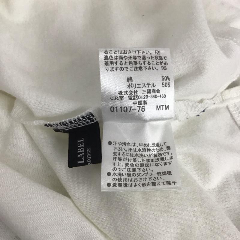 ブラックレーベルクレストブリッジ BLACK LABEL CRESTBRIDGE Tシャツ 長袖 51P11-210-02 ロンT Vネック 2 ワンポイント 白 / ホワイト /  メンズ USED 古着 中古 10139608