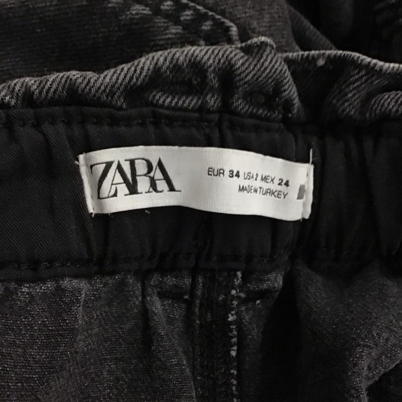 ザラ ZARA パンツ デニム、ジーンズ デニムパンツ スリムパンツ カジュアルパンツ 34 無地 黒 / ブラック /  レディース USED 古着 中古 10149556