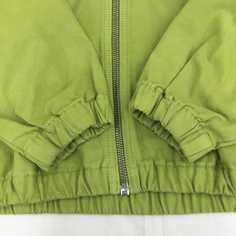 ステューシー STUSSY ジャケット、上着 ジャンパー、ブルゾン Work Jacket Unlined Canvas M ロゴ、文字 黄緑 / イエローグリーン /  メンズ USED 古着 中古 10137895